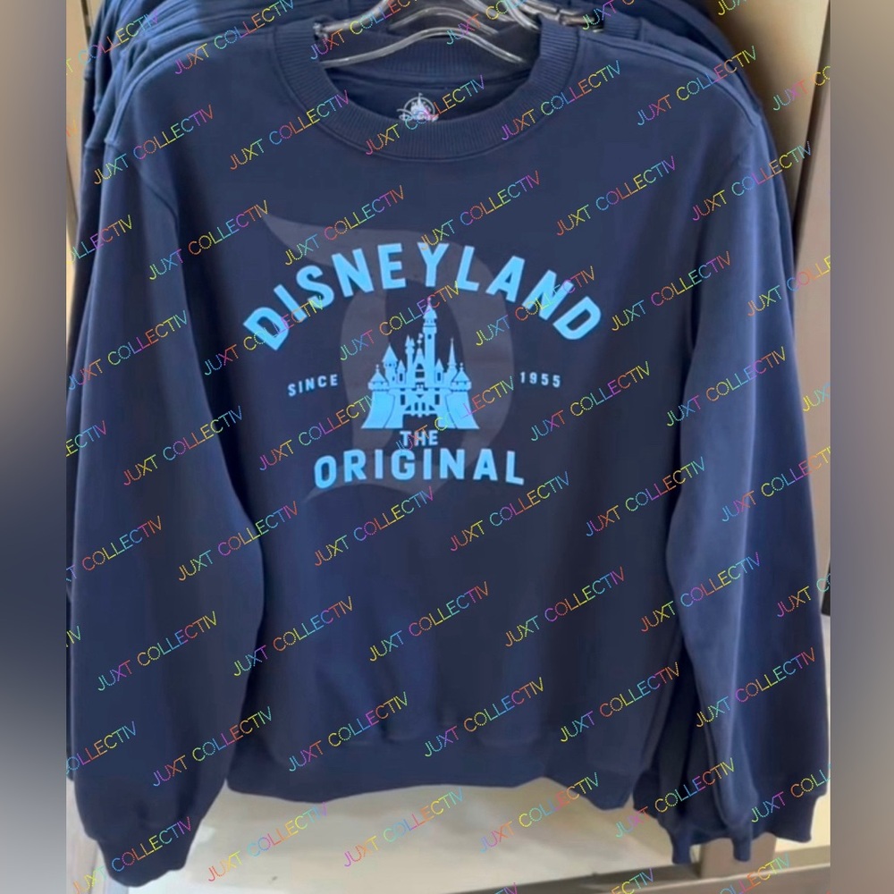 Disney Parks 2025 Disneyland The Original Since 1955 Castle Crewneck Sweater